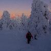 ... avec ma combinaison, pass�e sur mes habits de ski, je ressemble au bonhomme Michelin !