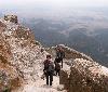 Mont�e au ch�teau de Qu�ribus : un tout petit peu moins raide 